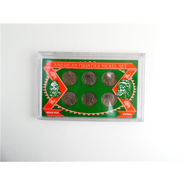 COLLECTIBLE U.S. AMERICAN FRONTIER NICKEL SET