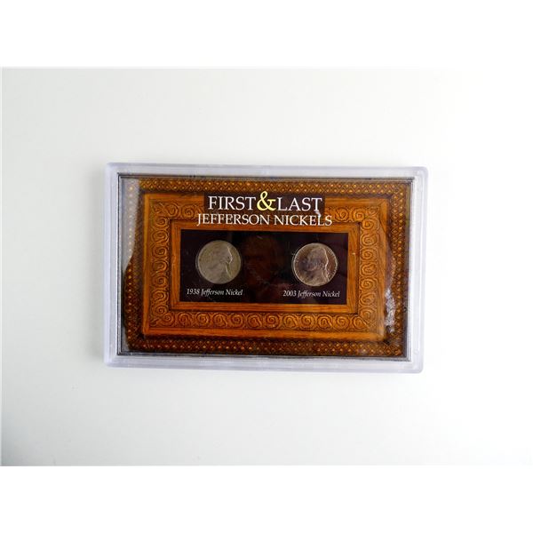 COLLECTIBLE U.S. FIRST AND LAST JEFFERSON NICKELS SET