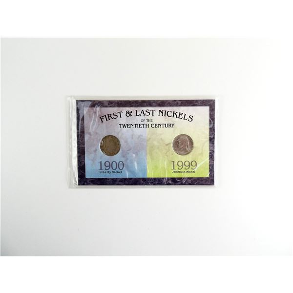 COLLECTIBLE U.S. FIRST AND LAST NICKELS OF THE 20TH CENTURY