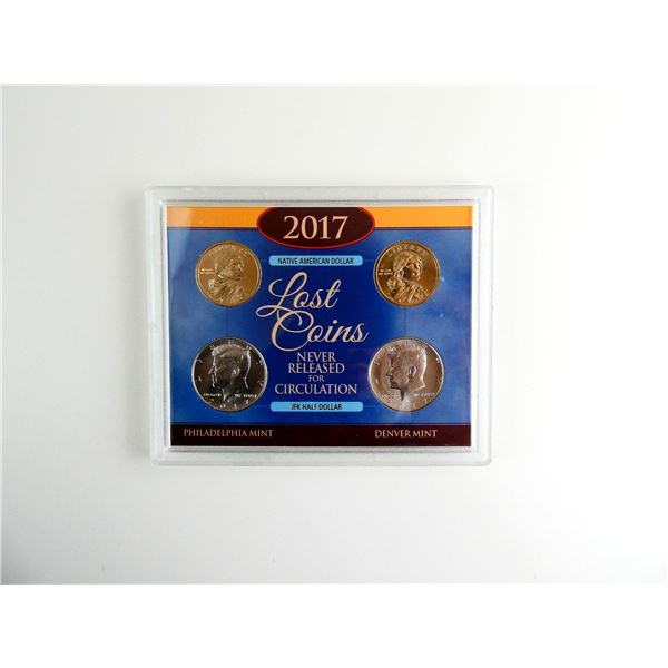 COLLECTIBLE U.S. 2017 LOST COINS NEVER RELEASED FOR CIRCULATION SET