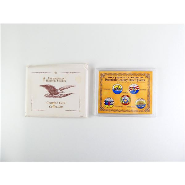 COLLECTIBLE U.S. COLOURIZED 20TH CENTURY STATE QUARTER COLLECTION