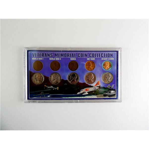 COLLECTIBLE U.S. VETERANS MEMORIAL COIN COLLECTION