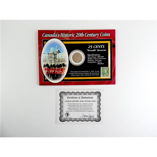 COLLECTIBLE CANADA'S HISTORIC 20TH CENTURY COINS SET