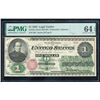Image 1 : 1862 $1 Legal Tender Note PMG 64EPQ