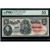 Image 1 : 1880 $5 Legal Tender Note PMG 55
