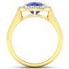 Image 4 : 14KT Yellow Gold 2.9ct Tanzanite and Diamond Ring