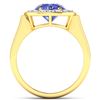 Image 4 : 14KT Yellow Gold 2.02ct Tanzanite and Diamond Ring
