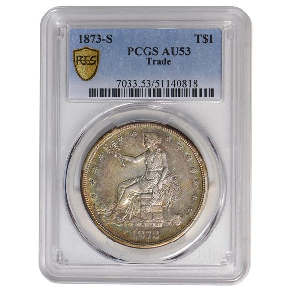 1873-S $1 Trade Dollar PCGS AU53