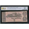 1862 $5 T-53 Confederate PCGS 25