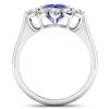 Image 4 : 14KT White Gold 2.02ctw Tanzanite and Diamond Ring