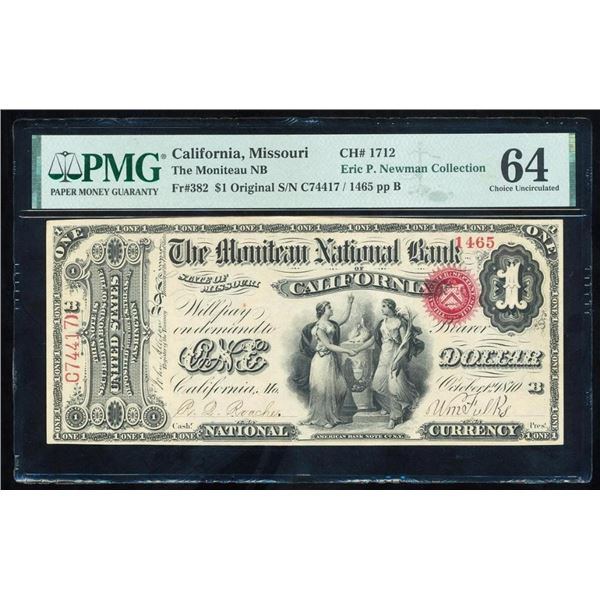 Original Series $1 California MO PMG 64