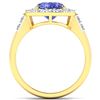 Image 4 : 14KT Yellow Gold 2.21ct Tanzanite and Diamond Ring