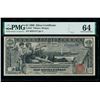 Image 1 : 1896 $1 Educational Silver Certificate PMG 64