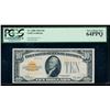 Image 1 : 1928 $10 Gold Certificate PCGS 64PPQ