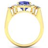 Image 4 : 14KT Yellow Gold 1.99ct Tanzanite and Diamond Ring