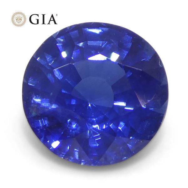 GIA Certified VVs1 1.28 Ct Natural Blue Sapphire