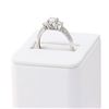 Image 3 : 0.40 ctw CENTER Diamond 18K White Gold Ring (0.80 ctw Diamonds)