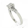 Image 8 : Vintage 14k White Gold 0.46 ctw Round Brilliant Diamond w/ Accents Engagement Ri