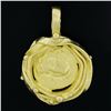 Image 4 : Denise Roberge 22k Yellow Gold Ancient Coin Textured & Bead Work Charm Pendant