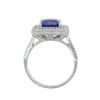 Image 3 : 2.73 ctw DARK Tanzanite and 1.13 ctw Diamond 14K White Gold Ring