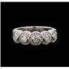 Image 2 : 14KT White Gold 0.67 ctw Diamond Ring