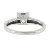 Image 3 : Vintage 14K Gold 0.66 ctw Round Brilliant Diamond in Square Basket Engagement Ri