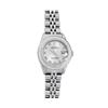 Rolex Ladies Quickset Stainless Steel Gray Roman Stainless Steel Diamond Bezel W