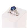 Image 3 : 4.79 ctw Tanzanite and 0.57 ctw Diamond 14K White Gold Ring