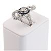 Image 3 : 0.29 ctw Diamond and 0.88 ctw Blue Sapphire Platinum Ring (1.17 ctw Diamonds)