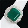 Image 1 : 14.24 ctw Emerald and 2.38 ctw Diamond 18K Yellow Gold Ring