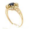 Image 8 : Antique 10k Gold Ostby & Barton Co. Round Sapphire w/ Pearls Original Ring