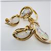 18KT Yellow Gold Opal and Diamond Jewelry Suite