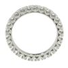 Image 2 : Solid Platinum 0.52 ctw Pave Set Diamond Eternity Stackable Wedding Band Ring