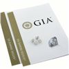 NEW Platinum 0.87 ctw GIA Certified Round Brilliant Diamond 4 Prong Stud Earring