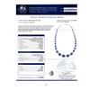 Image 4 : 34.28 ctw Blue Sapphire and 7.39 ctw Diamond 14K White Gold Necklace
