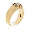 Image 9 : Unisex Antique Victorian 14K Gold 0.43 ctw European Diamond Belcher Solitaire Ri