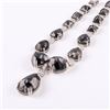 Image 1 : 100.48 ctw Fancy Black Diamond Platinum Necklace (103.42 ctw Diamonds)