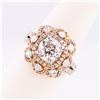 Image 3 : 1.96 ctw I COLOR I1 CLARITY Diamond 18K White & Rose Gold Ring w/ Pink Diamonds