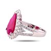 Image 2 : 6.20 ctw Ruby and 1.09 ctw Diamond Platinum Ring (GIA CERTIFIED)