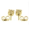 Image 2 : NEW Classic 14k Yellow Gold 0.82 ctw Round Brilliant Diamond Prong Stud Earrings