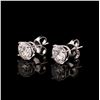 Image 3 : 3.11 ctw G to H COLOR SI2 to I1 CLARITY Diamond 14K White Gold Stud Earrings