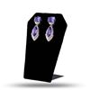 Image 2 : 12.28 ctw Tanzanite and 1.43 ctw Diamond Platinum Earrings