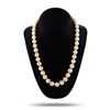 Image 3 : 9MM to 11MM White South Sea Cultured Pearl Necklace with 14K White Gold Clasp