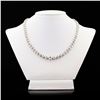 Image 1 : 22.01 ctw G to I COLOR SI1 to I1 CLARITY Diamond Platinum Tennis Necklace