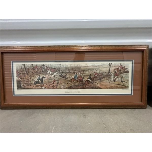 Breaking Cover litho in Currier & Ives style