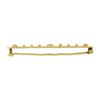 Image 4 : Antique 14k Yellow Gold Bezel Sapphire Seed Pearl Bead Open Work Bar Pin Brooch