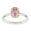 Image 2 : Platinum 14k Rose Gold 2.13 ctw GIA Madagascar Oval Pink Sapphire Solitaire Ring
