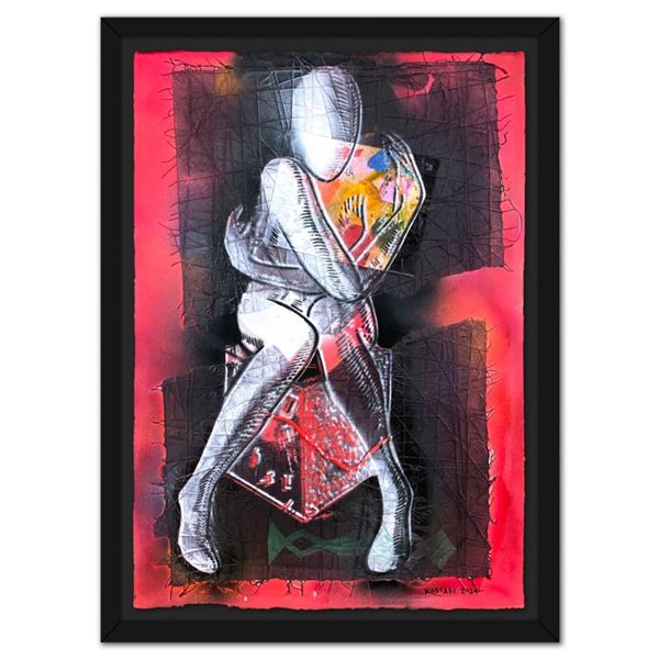 Crimson Introspection by Kostabi Original