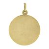 Image 4 : Solid 14k Yellow Gold Detailed Two Towers Medallion Charm Pendant w/ Dual Finish