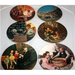 Set of 6 Edwin M. Knowles China Plates